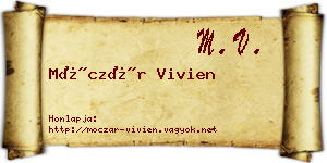 Móczár Vivien névjegykártya