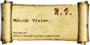 Móczár Vivien névjegykártya