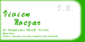 vivien moczar business card